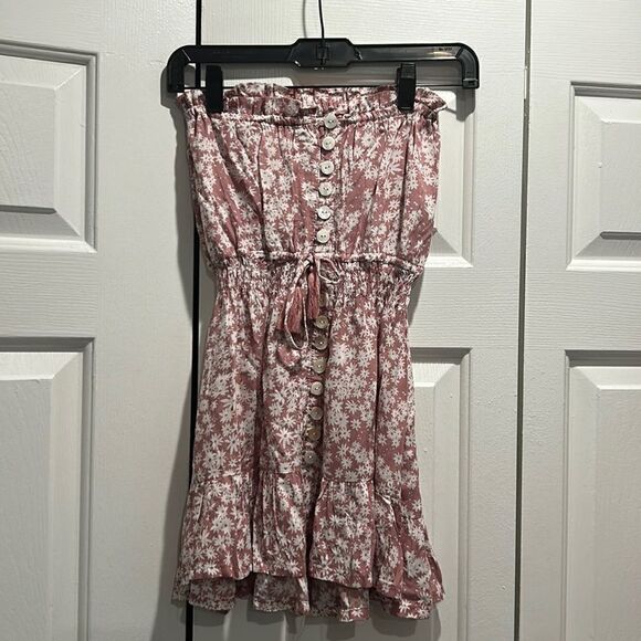 Tiare Hawaii Girls Floral Strapless Dress, Size XL - Picture 1 of 10
